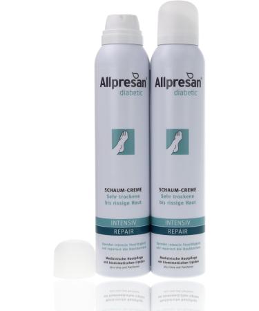  Allpresan Allpresan diabetic Intensiv + Repair Urea Foaming Cream for Diabetes Mellitus 200 ml for Very Dry to Chapped Skin (Pack of 2) - Buy Online on GoSupps.com