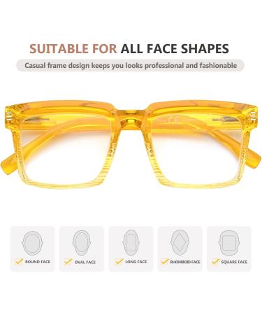 Eyekepper Women's Oversized Reading Glasses - Fashionable Yellow +2.50 Readers for Stylish Vision - Buy Online on GoSupps.com