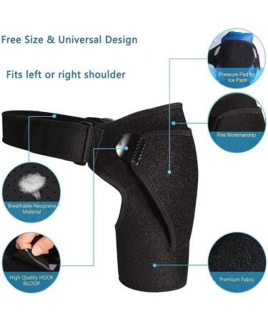 AgeRelief Orthopedic Compression Shoulder Brace Age Relief Compression Shoulder Brace AgeRelief - The Ultimate Shoulder Pain Relief Shoulder brace Shoulder compression brapce (2pcs) - Buy Online on GoSupps.com