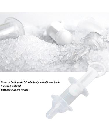 Silicone Liquid Droppers - Clear Plastic Medicine Feeder for Babies & Elderly - Food Grade PP Tube with Silicone Head - Buy Online on GoSupps.com