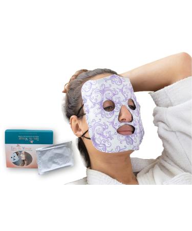 CLIMSOM Facial Spa: 10 Heated Face Masks (41 C) Moist Heat Bath for 30 minutes Detox for the Face Ready to Use in 30 seconds Purifies Relaxes and Hydrates - Single Use