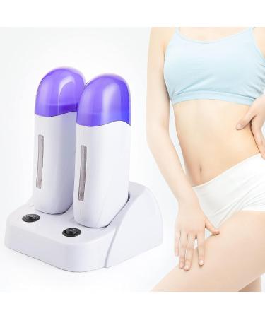 LIARTY Electric Rolling Epilator Cartridge Double Depilatory Heater Waxing Kit (Blue) - 2pcs Hair Removal Set - Buy Online on GoSupps.com