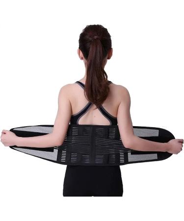 Adjustable Lumbar Support Belt for Men & Women - Back Pain Relief Brace for Squat Training | X-Large Size - Buy Online on GoSupps.com