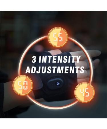 Electric Rechargeable Fingerless Heating Gloves - Cordless Hand Warmer for Students, Indoor & Outdoor Use - Men, Women, Kids - Black - Buy Online on GoSupps.com