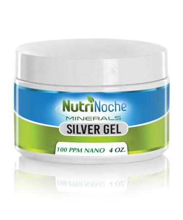 NutriNoche Colloidal Silver Gel - 100 PPM - Colloidal Silver Gel (4oz) - First Aid Silver Gel