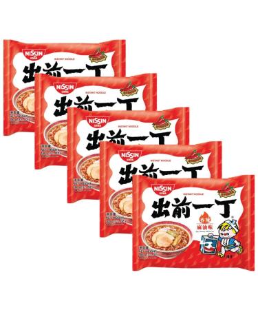 Nissin Demae Ramen Instant Noodles Spicy Sesame Oil Flavour 100g (Pack of 5) by CNMART