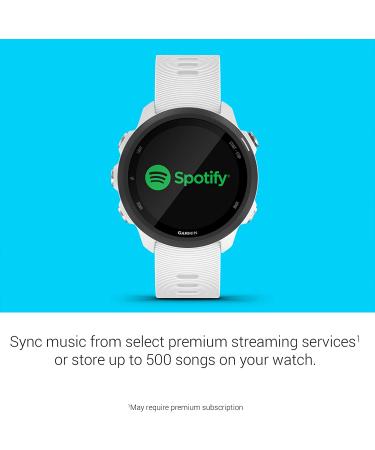 Garmin Forerunner 245 Music GPS Running Smartwatch - White | Advanced Dynamics & Music Playback - Buy Online on GoSupps.com