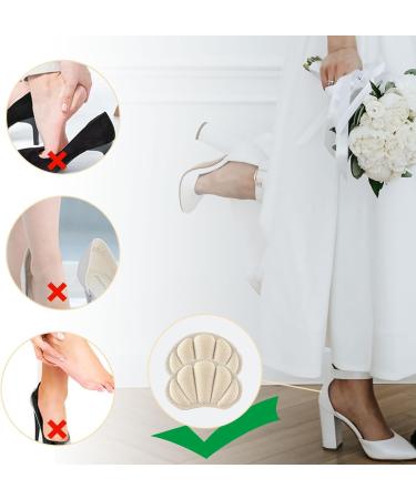 Skhaovs 8 Pairs Heel Shoe Cushions | Women's & Men's Heel Grip Inserts | Anti-Bubbles Thick Heel Pads with Strong Adhesive - Buy Online on GoSupps.com