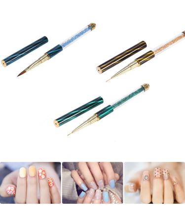 8x Nail Art Brush Set - UV Gel Liner & Gradient Painting Tools | Cat Eye Handle Manicure & Acrylic Brush Kit for Stunning Nail Designs - Buy Online on GoSupps.com