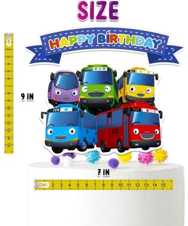 Tayo the Little Bus Cake Topper - Premium Party Decoration for Kids Birthday Vibrant & Detailed Design - Buy Online on GoSupps.com