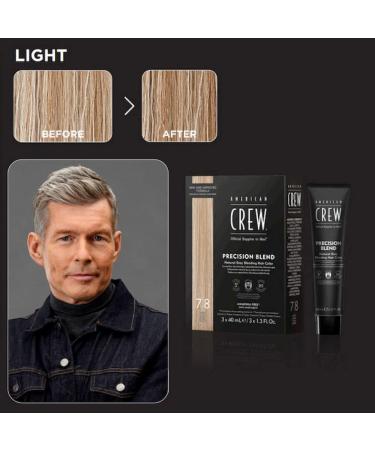 American Crew Precision Blend Light 7-8 Hair Dye - 1 Pack (3 x 40 ml) | International Shipping Available - Buy Online on GoSupps.com