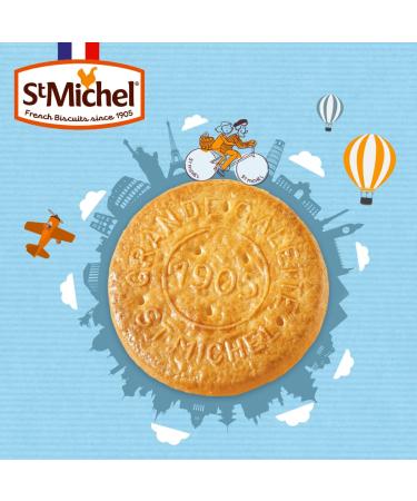 St Michel Caramel Grandes Galettes Butter Cookies Biscuits 5.29oz - Pack of 4 Made In France | Non-GMO | Total of 36 Cookies - Buy Online on GoSupps.com