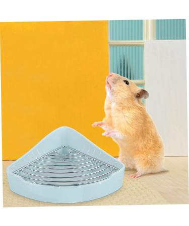 HANABASS Small Pet Ceramic Toilet Rabbit Litter Tray Chinchilla Potty Tray Rabbit Toilet Cat Toilet Ceramics 24x18.5cm Sky-blue - Buy Online on GoSupps.com