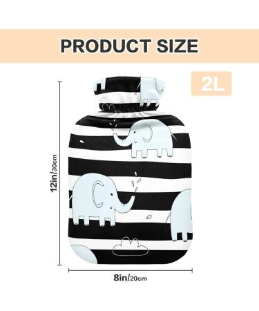 Elephant Hot Water Bottle - 2L Pain Relief & Bed Warmer | Cozy Cover for Hands & Feet - Buy Online on GoSupps.com