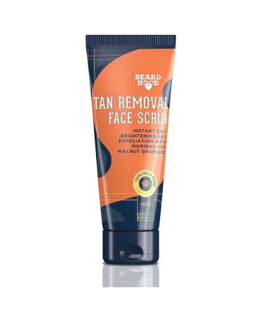De Tan Removal Face Scrub 100g Enriched with Moringa Walnut Granules & Almond Oil | Skin De-Tan | Exfoliation and Deep Cleaning | All Skin Types | SLS & Paraben Free