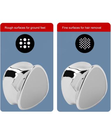 Skin Hair Exfoliator Washable Multi Particle Hair Eraser Tool Double Sided Smoothing for Arm (Silver) - Buy Online on GoSupps.com