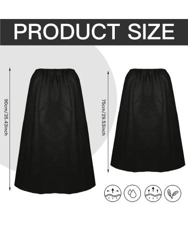 16 Pcs Disposable Spa Wraps for Women - Non Woven Bathrobe with Adjustable Closure - Body Spa Towel Wrap for Bath, Sweat, Steaming Salon - Black - Buy Online on GoSupps.com