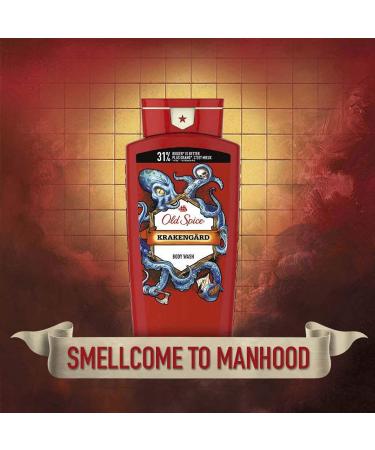 Old Spice Body Wash for Men Wild Collection Krakengard Scent 21 Fl Oz Pack of 4 Citrus - Buy Online on GoSupps.com