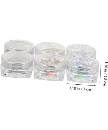 MUCKLILY Nail Art Glitter Sequins 6 Colors Nails Glitter Flakes Nail Art Supplies Shiny Acrylic Nails Powder Confetti Nail Sparkle Glitter For Nails Decoration Manicure - Buy Online on GoSupps.com