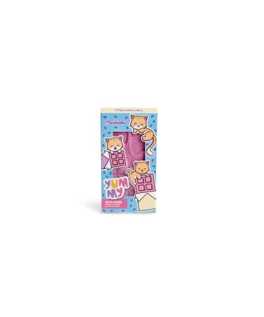 Martinelia Pink Chocolate Bar Bath Bomb for Children - Effervescent Bath Ball for Girls - No Harmful Products