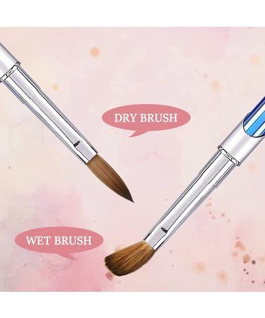Kolinsky Acrylic Nail Brush for Professional Manicure - Gradient #12 Nail Art Powder Brush - Ideal for DIY Home Salon - Buy Online on GoSupps.com