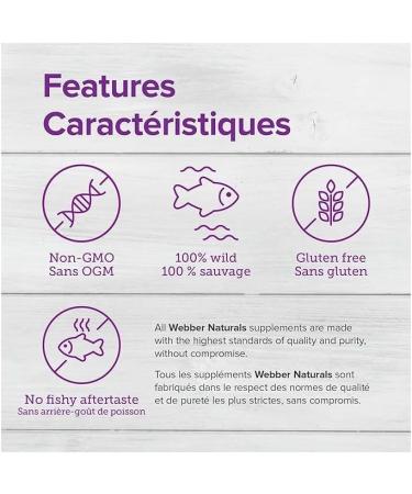 Webber Naturals Omega-3 700 mg Extra Strength 100 Clear Enteric No Fishy Aftertaste Softgels Supports Cardiovascular Health and Brain Function - Buy Online on GoSupps.com