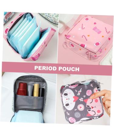 SEWOART Travel Wallet Napkin Storage Bag Set - Women's Cute Zip Wallet for Period Pads and Feminine Products - Buy Online on GoSupps.com