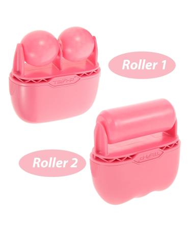 Beavorty 2 in 1 Ice Roller | Face Massager for Puffiness & Wrinkle Reduction | Facial V-Shaped Ice Roller for Eyes & Neck - Premium Skin Care Tool - Buy Online on GoSupps.com