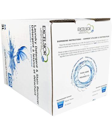 Excelsior Eco Laundry Detergent 3L - Unscented Biodegradable Concentrated & Phosphate Free - International Shipping Available - Buy Online on GoSupps.com