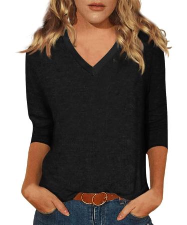 Shop Golatcr Women's Summer T-Shirt - Casual Short Sleeve Round Neck Print Tops - Loose Blouses & Basic Crop Tops in Black XL - Buy Online on GoSupps.com