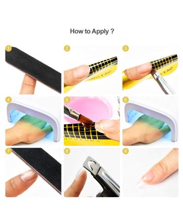 200 Gold Horseshoe Acrylic Nail Extension Forms | Self-Adhesive Dual Forms for Polygel Tips | Gel Nail Stickers for Poly Gel/Extension/Acrylic Molds | Salon-Grade Polygel Nail Forms - Buy Online on GoSupps.com