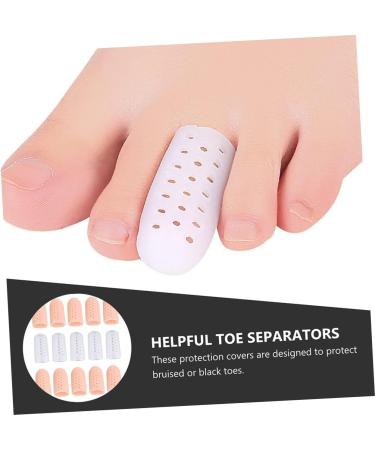 Healvian Silicone Gel Toe Sleeves for High Heel Protectors - 6 Pairs | Thumb & Ingrown Toe Sleeves with Hole | Toe Cushion & Caps | Reusable & Protective Cases | Assorted Color - 4.3x1.7cm - Buy Online on GoSupps.com