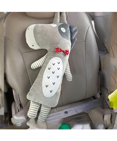 Car Seat Belt Cover for Kids Soft Comfort Seat Belt Shoulder Pad Safety Shoulder Strap Cushion Shoulder Protector Travel Pillow Head Neck Support Universal Fit Car Accessories for Children Boys Girls Grey Cow - Buy Online on GoSupps.com