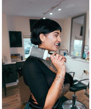 Olivia Garden Mega Ceramic + Ion Round Hair Brush - Antistatic 80/100 mm Ideal for All Hair Types - Buy Online on GoSupps.com