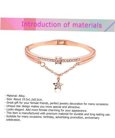 Magiclulu Vintage Ros gold Strass Bracelet - Sun & Moon Design for Women | Stylish Women's Jewelry - Buy Online on GoSupps.com