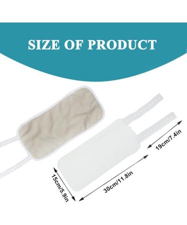 Castor Oil Pack Wrap Natural Compress Pad Castor Oil Pack Reusable Compress Pad Leg Wrap Castor Oil Packs for Knee Aid Sleep Hondony White - Buy Online on GoSupps.com