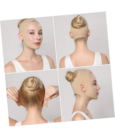 1pc Thin Chin up Facial Slimming Strap Breathable Band for V Line Thin Masseter Chin Shaping Spandex Product 30X10X1.5CM skin-coloured - Buy Online on GoSupps.com