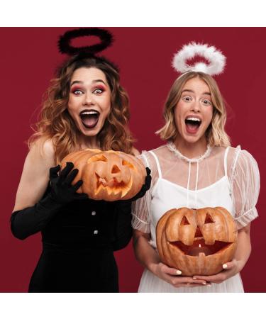 2 Pack Black Angel Halo Headbands - Feather Halo Headband for Halloween & Christmas Costume - Party Accessory - Buy Online on GoSupps.com