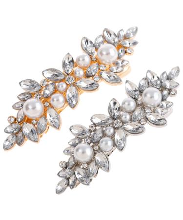 minkissy Accessories rhinestone hair clip metal hair claw clips girls barrettes for hair pearl hair clip hair accessories for girls pearl hair pin girl hair clips bangs Miss hairpin Hair