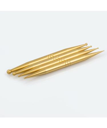 4 SPAR SET |Trigger point massage stick |Acupuncture pen |Gilded stainless steel |Exclusive line |very-fine fine medium and large set 3: all 4 versions