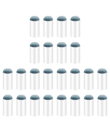 Prasacco 24 Pieces Pool Stick Tips, 13mm Pool Cue Tips Slip-On Pool Cue Tips Billiard Cue Tips Pool Cue Tips Replacement