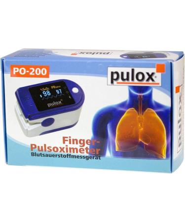 PULOX Unisex Adult Pulse Oximeter PO-200 Solo - Accurate Dark Blue Oximetry for Home & Travel - Buy Online on GoSupps.com