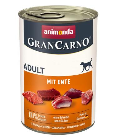 animonda GranCarno adult dog food wet food for adult dogs with duck 6 x 400 g