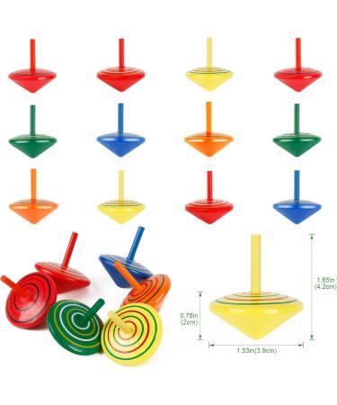 Buy Sterneer 30-Piece Wooden Spinning Tops - Ideal Party Favors & Birthday Gifts for Children - Buy Online on GoSupps.com