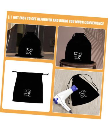 PLAFOPE Flannel Hair Dryer Bag Blow Dryer Hair Dryer Organizer Makeup Brush Bag Travel Beam Port Hair Curler - Buy Online on GoSupps.com