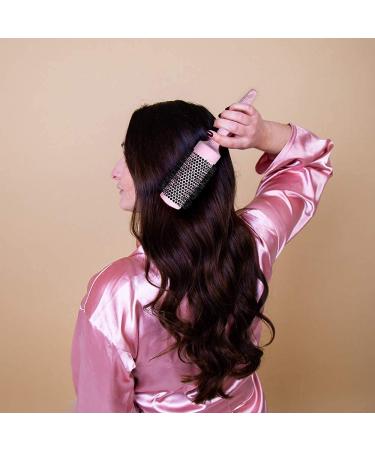 Luxury Round Brush Set for Women - Blowout Hair Brushes - Eco Gift by Lily England (Pink) - Buy Online on GoSupps.com