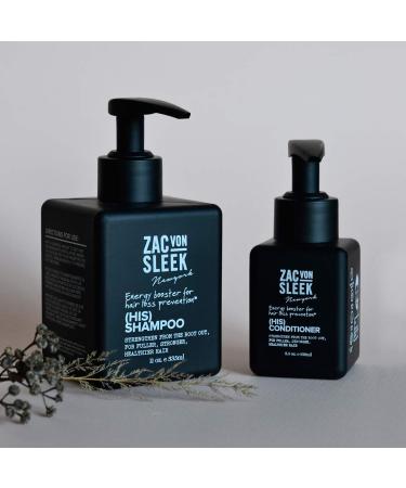 His Duo Pack Shampoo & Conditioner - Hair Loss Prevention for All Hair Types | Premium Men's Hair Care - Buy Online on GoSupps.com