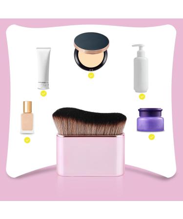 Rose Pink Self Tanning Brush Self Tanner Applicator Brush Foundation Body Makeup Brushes Self Tan Brush for Kabuki Face Spray Face - Buy Online on GoSupps.com