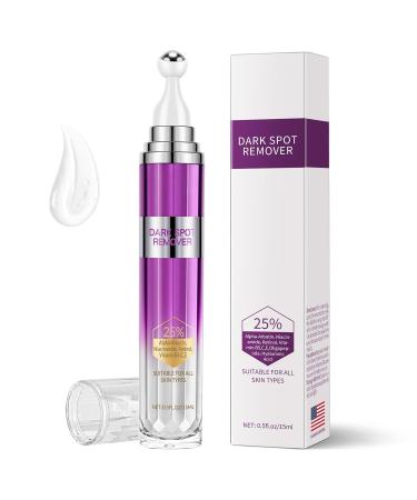 Dark Spot Remover for Face and Body Age Spot Sun Spot Freckles Remedy Corrector Serum Melasma Treatment for Face Advanced Fade Cream for Uneven Skin Tone with 360 Roller Massage Ball 0.5 FL oz