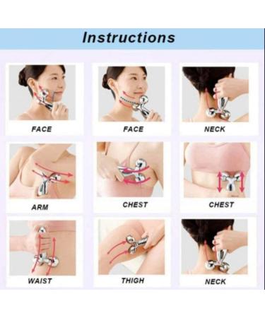 3D Diamond Cut Manual 360 Rotate Facial Massager Tool - Gua Sha Skin Lifting Reduces Eye Puffiness Anti-Aging & Wrinkle Reducer for Skin Tightening & Blood Circulation - Buy Online on GoSupps.com